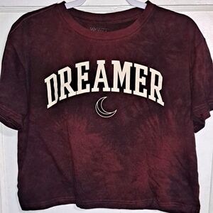 Dreamer Burgundy Graphic Tee